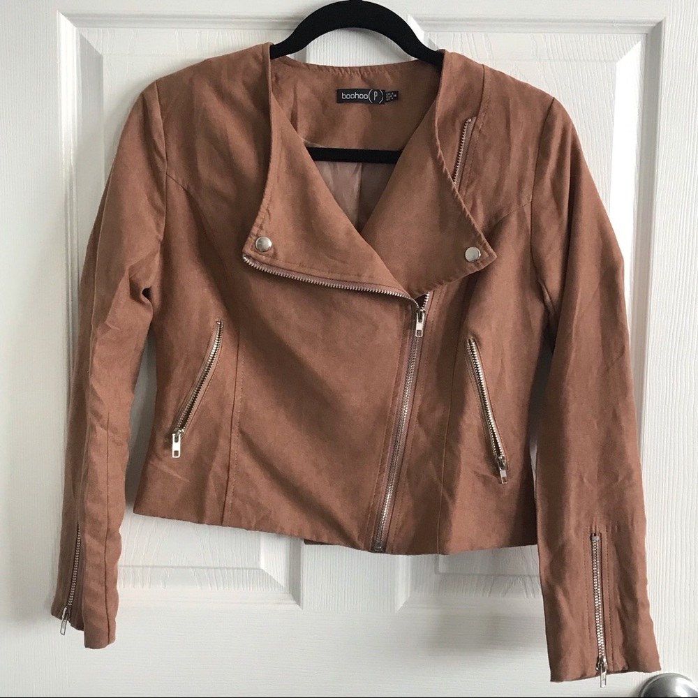 Petite Suedette Biker Jacket ✨